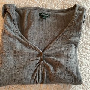 Grey long Sleeve Blouse